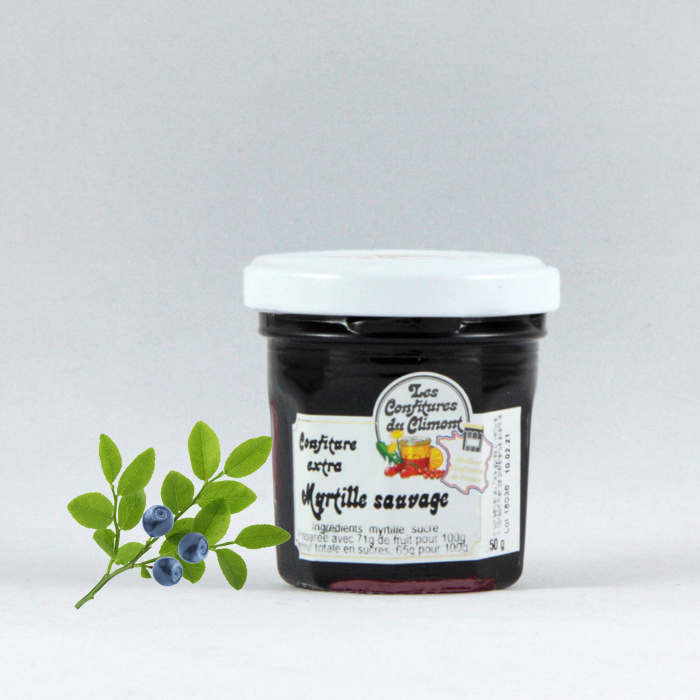 Confiture extra de myrtille sauvage en pot verre 30 g BONNE MAMAN